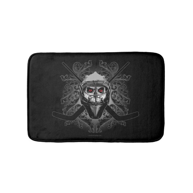 Hellish Hockey Goalie Badematte (Vorderseite)