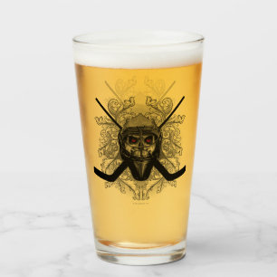 Hellish Hockey Goalie Glas