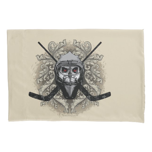 Hellish Hockey Goalie Pillowcase Kissenbezug (Vorderseite)