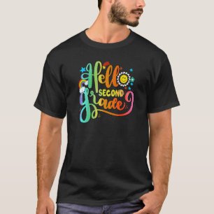Helllo 2. Klasse Lehrer Erster Schultag zurück T-Shirt
