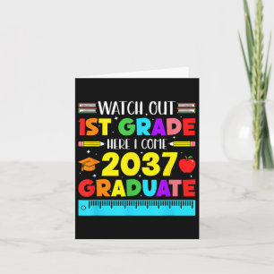 Hello 1st Grade Future Graduate Abschluss Cl of 2 Karte