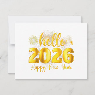 Hello 2026 Happy New Year Firework Family