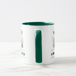 Hello A New Chapter 2026 | Cozy Green Mug