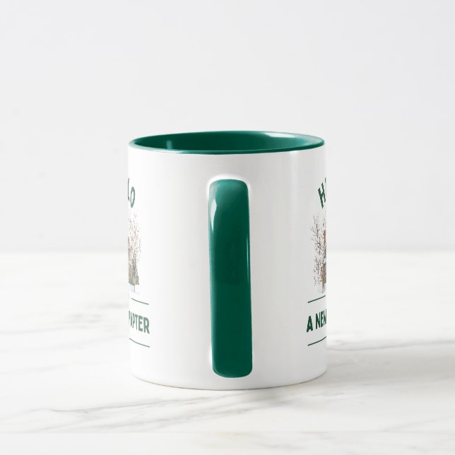Hello A New Chapter 2026 | Cozy Green Mug Tasse (Griff)