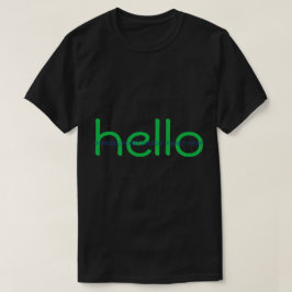Hello and Bye Hacker Code Message T-Shirt