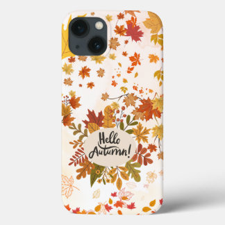 Hello Autumn Herbstlaub Phone Case