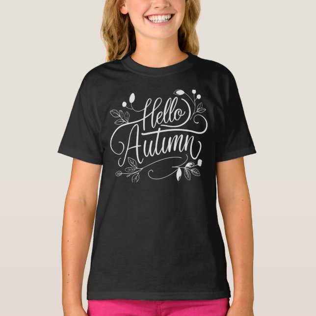 Hello Autumn T-Shirt (Vorderseite)