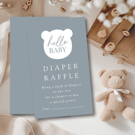 Hello Baby Bear Diaper Raffle Begleitkarte