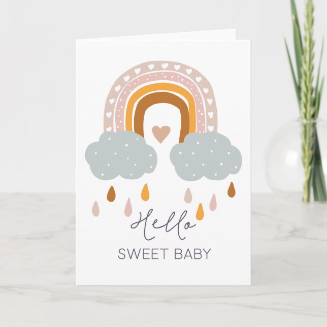 Hello Baby Card | Neue Elternkarte Karte (Vorderseite)