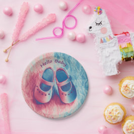 Hello Baby - charmant Pappteller