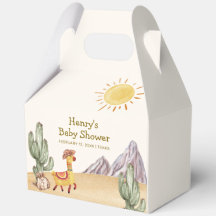 Hello Baby Desert Cactus Llama Cowboy Baby Shower