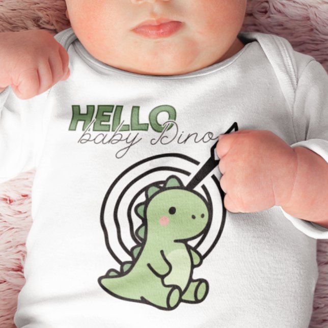 Hello Baby Dino Strampler (Von Creator hochgeladen)