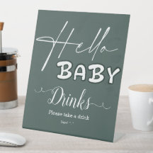 Hello Baby Elegant Dark Green Baby Duschtränke