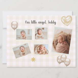 Hello Baby Foto Geburtserklärung Ankündigung