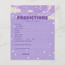 Hello Baby Lila Dream Predication für Babydusche