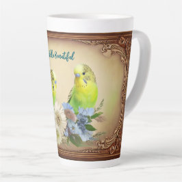 Hello Beautiful Parakeets Milchtasse