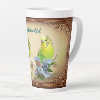Hello Beautiful Parakeets Milchtasse