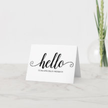 Hello Black Script Niedlich Moderne Elegante Girly