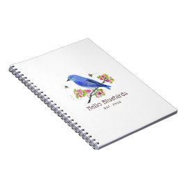 Hello Bluebirds Notebook Notizblock