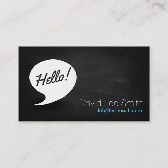 Hello Business Card Visitenkarte (Vorderseite)