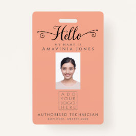 Hello Business Photo ID Identification Plastic Ausweis