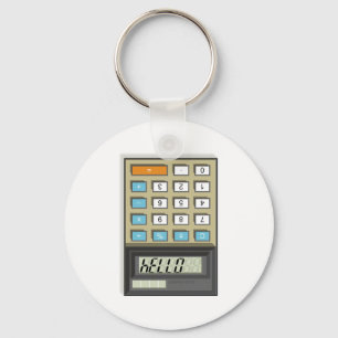 Hello Calculator Keychain Schlüsselanhänger