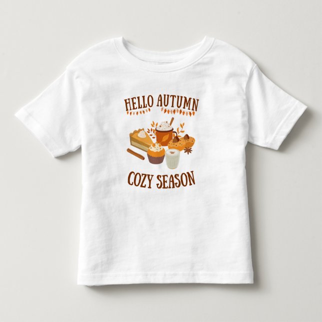 Hello Cozy Season Kleinkind T-shirt (Vorderseite)