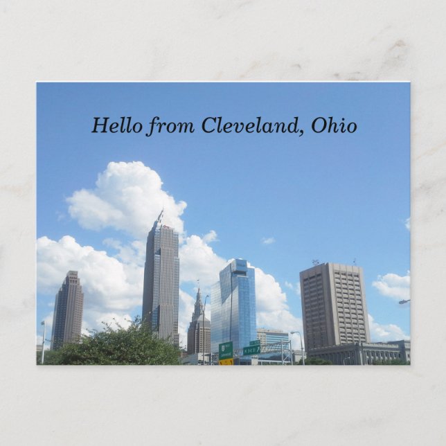 HELLO DE CLEVELAND OHIO carte postale (Devant)