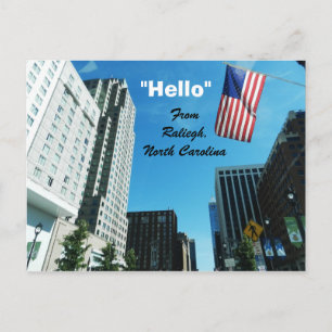 "HELLO", DE RALIEGH carte postale