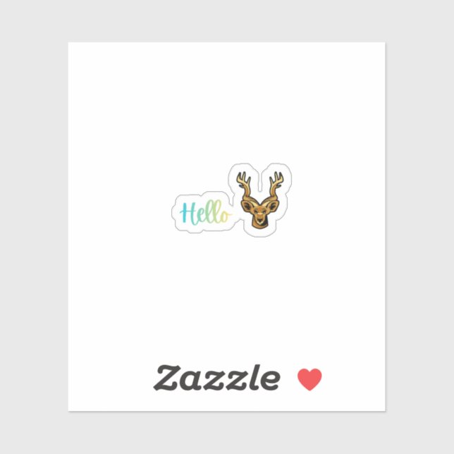 Hello Deer Aufkleber (Blatt)