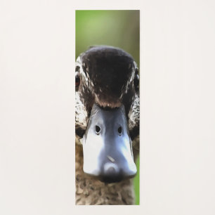 Hello Ducky Quirky Duck Portrait Yogamatte