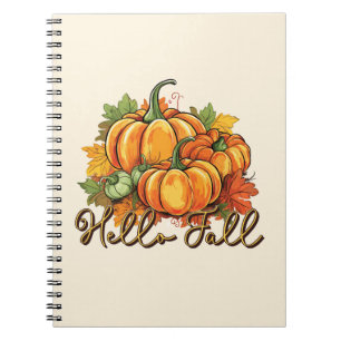 Hello Fall - Cosy Pumpkin Patch Notizblock