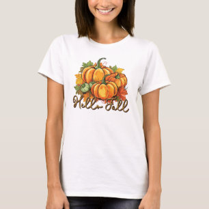 Hello Fall - Cosy Pumpkin Patch T-Shirt