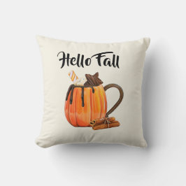 Hello Fall Cozy Pumpkin Bauernhaus Dekoration Kissen