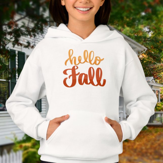Hello Fall - Kids Sweater / Autumn Girl Sweater  Hoodie (Von Creator hochgeladen)