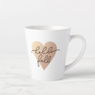 Hello Fall Liebe Heart Milchtasse