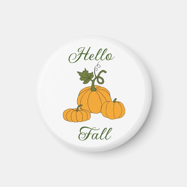 Hello Fall Minimalistisch Niedlich Magnet (Vorne)