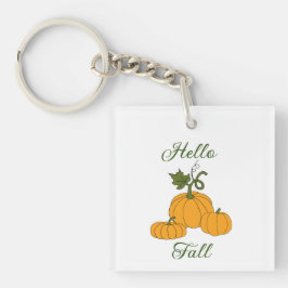 Hello Fall Minimalistisch Niedlich Schlüsselanhänger