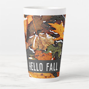 Hello Fall Rainy Blätter Milchtasse