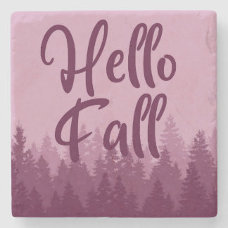 Hello Fall Season Steinuntersetzer