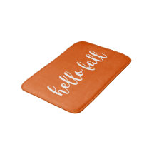 Hello Fall Trendy Typografie Warm Orange