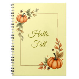 Hello Fall Watercolor Cosy Notizblock