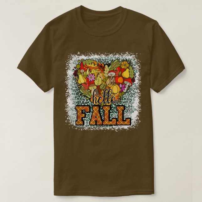 Hello Fall Yall Pumpkin Herbst Herbst Erntedank T-Shirt (Design vorne)