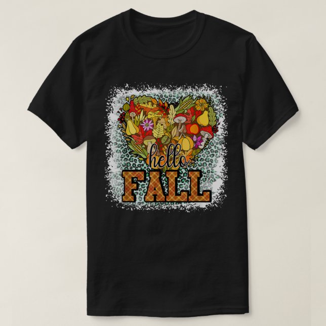 Hello Fall Y'all Pumpkin Herbst Herbst Erntedank T-Shirt (Design vorne)