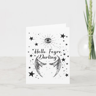 Hello Feyre Darling Acotar Design Sticker Karte