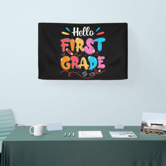 Hello First Grade Banner (Messe)