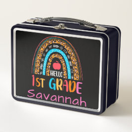 Hello First Grade Bohemisch Arch Rainbow Metall Brotdose