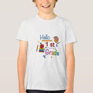 Hello First Grade - Niedlich zurück in die School  Tri-Blend Shirt