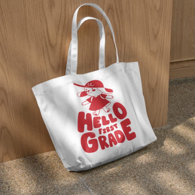 Hello First Grade Tragetasche (Von Creator hochgeladen)