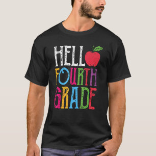 Hello Fourth Grad Niedlich 4. Klasse T-Shirt